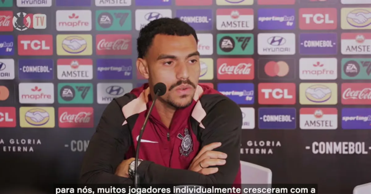 Matheuzinho destaca confiança do Corinthians antes das quartas da Libertadores