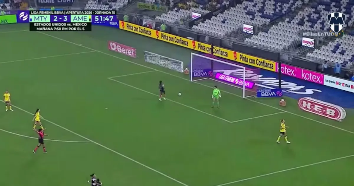 Chavarin marca de longe, e Monterrey vence América por 4 a 3