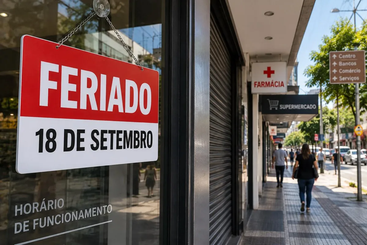 Feriado de 18 de setembro altera funcionamento de serviços e comércio