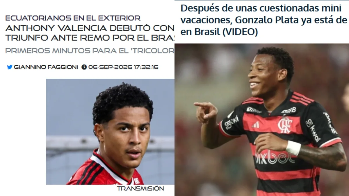 Valencia estreia pelo Flamengo, e Plata retorna antes de duelo no Equador