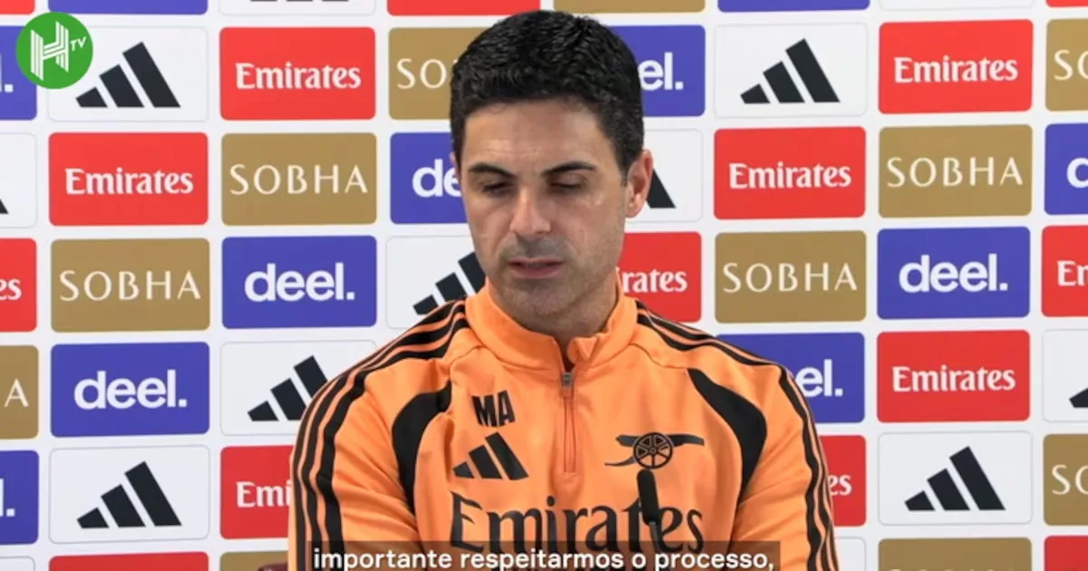 Arteta mantém foco do Arsenal na partida contra o Leeds