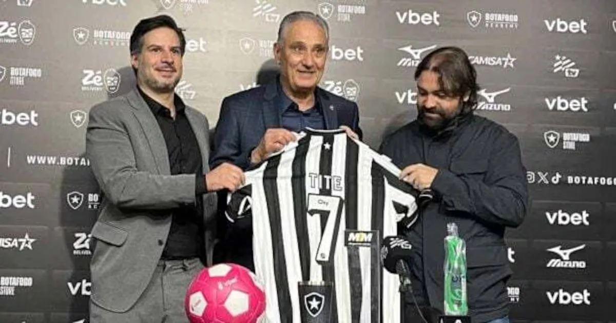 Tite assume o Botafogo e diz que prefere a pressão à beira do campo