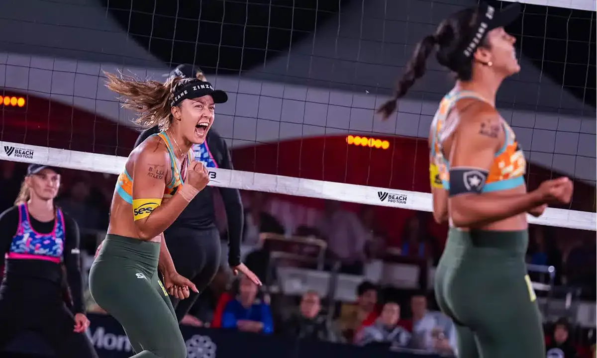 Brasil leva duas duplas femininas às quartas do Sul-Americano