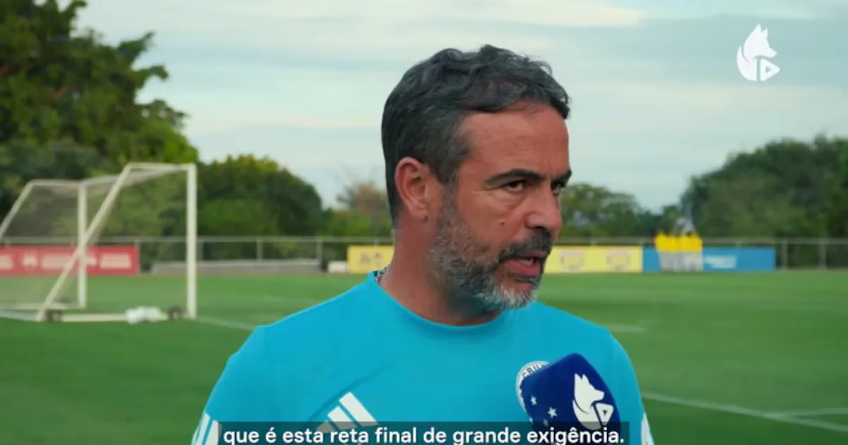 Artur Jorge destaca preparação do Cruzeiro para os dez jogos finais do Brasileirão