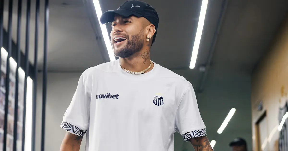 Neymar provoca torcida do Atlético-MG após vitória do Santos na Sul-Americana