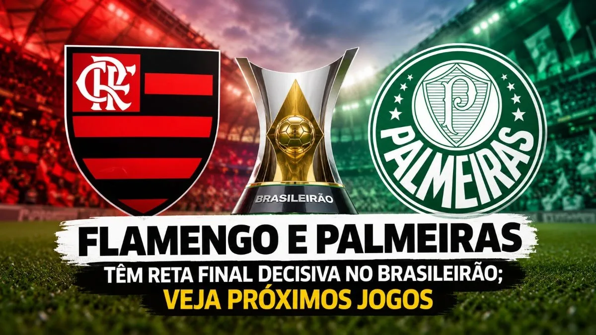 Duelo na 36ª rodada pode mexer na liderança entre Flamengo e Palmeiras