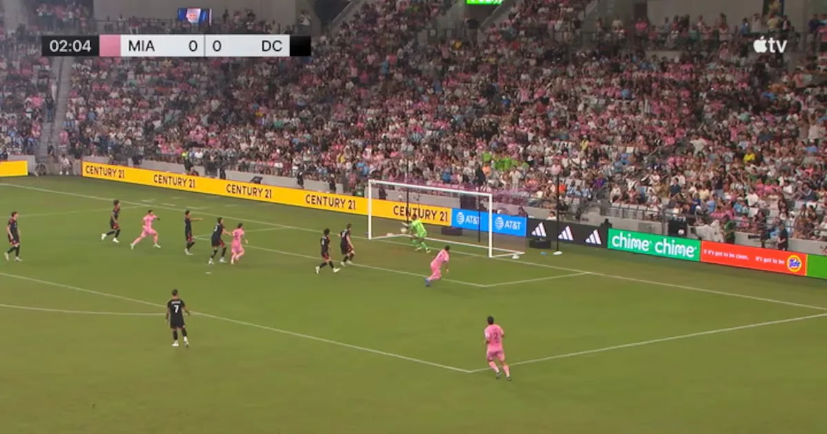Luis Suárez marca e coloca o Inter Miami à frente do D.C. United