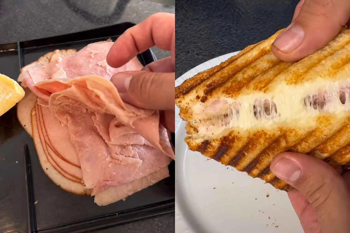 Freezer ajuda a organizar lanches individuais com pão, presunto e muçarela