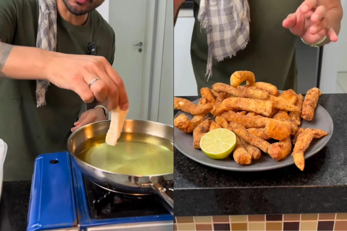 Técnica com água antes da fritura deixa o peixe mais crocante