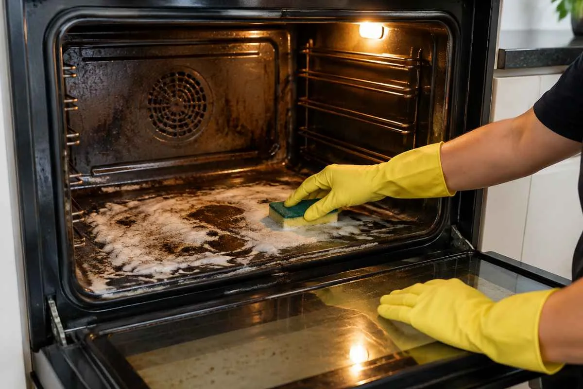 Pasta de bicarbonato ajuda a amolecer gordura acumulada no forno