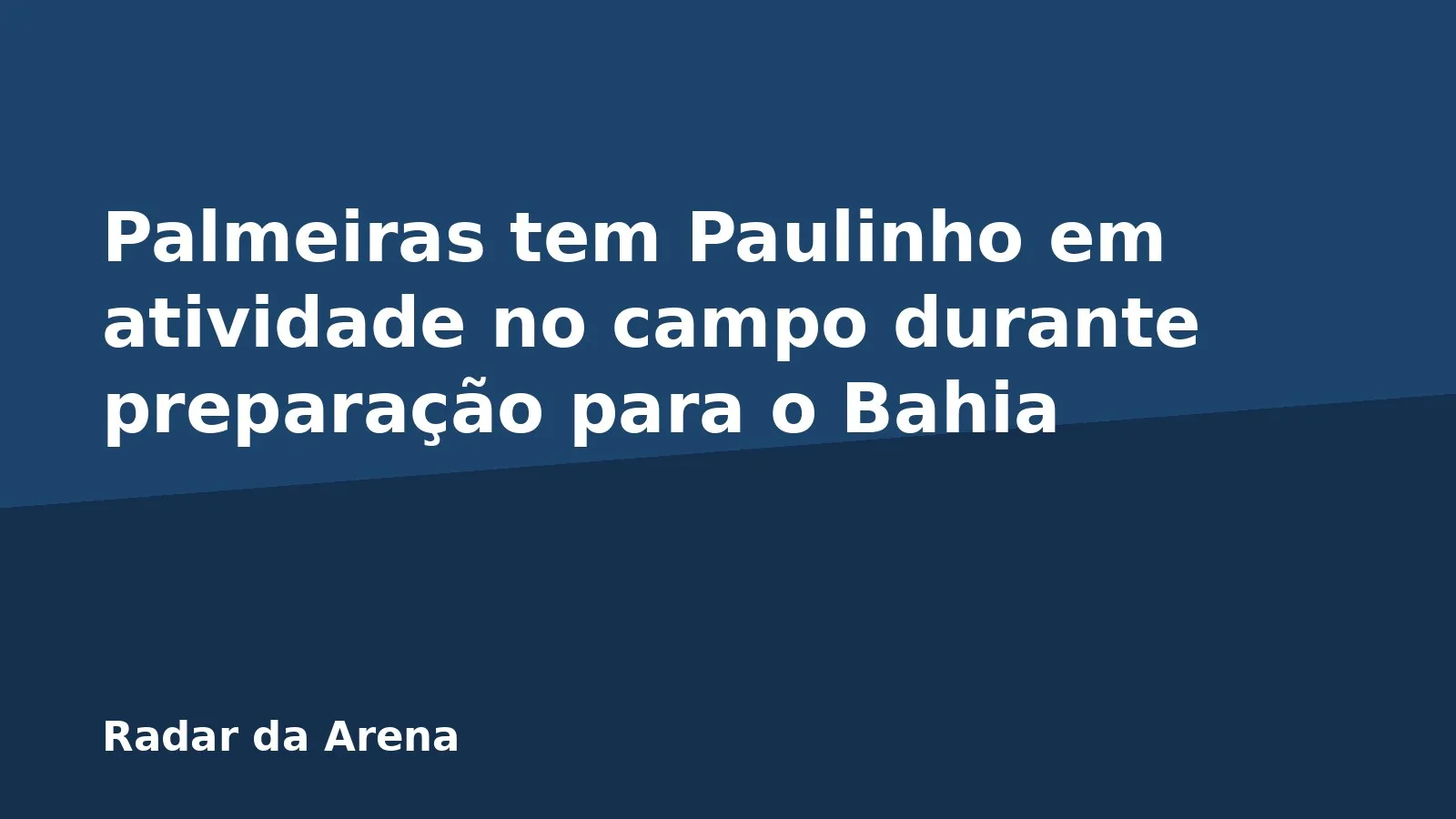 Palmeiras tem Paulinho em atividade no campo durante preparação para o Bahia