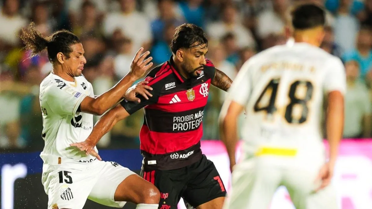 Flamengo cede empate ao Santos após abrir dois gols de vantagem