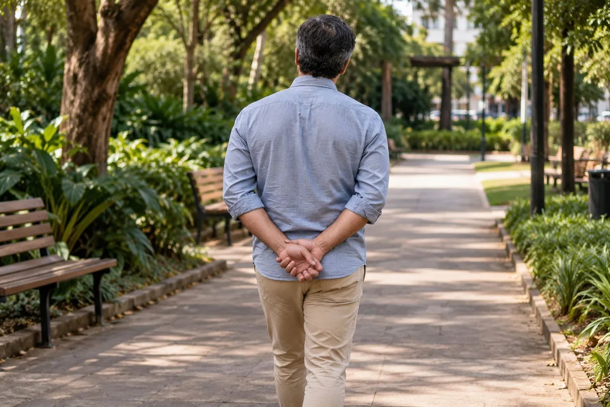 Mãos para trás ao caminhar não revelam, sozinhas, a personalidade