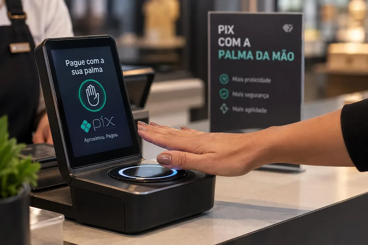 Pix por biometria da palma dispensa celular e cartão em testes no Brasil
