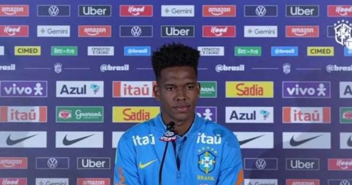 Estêvão promete aproveitar cada minuto nos amistosos do Brasil