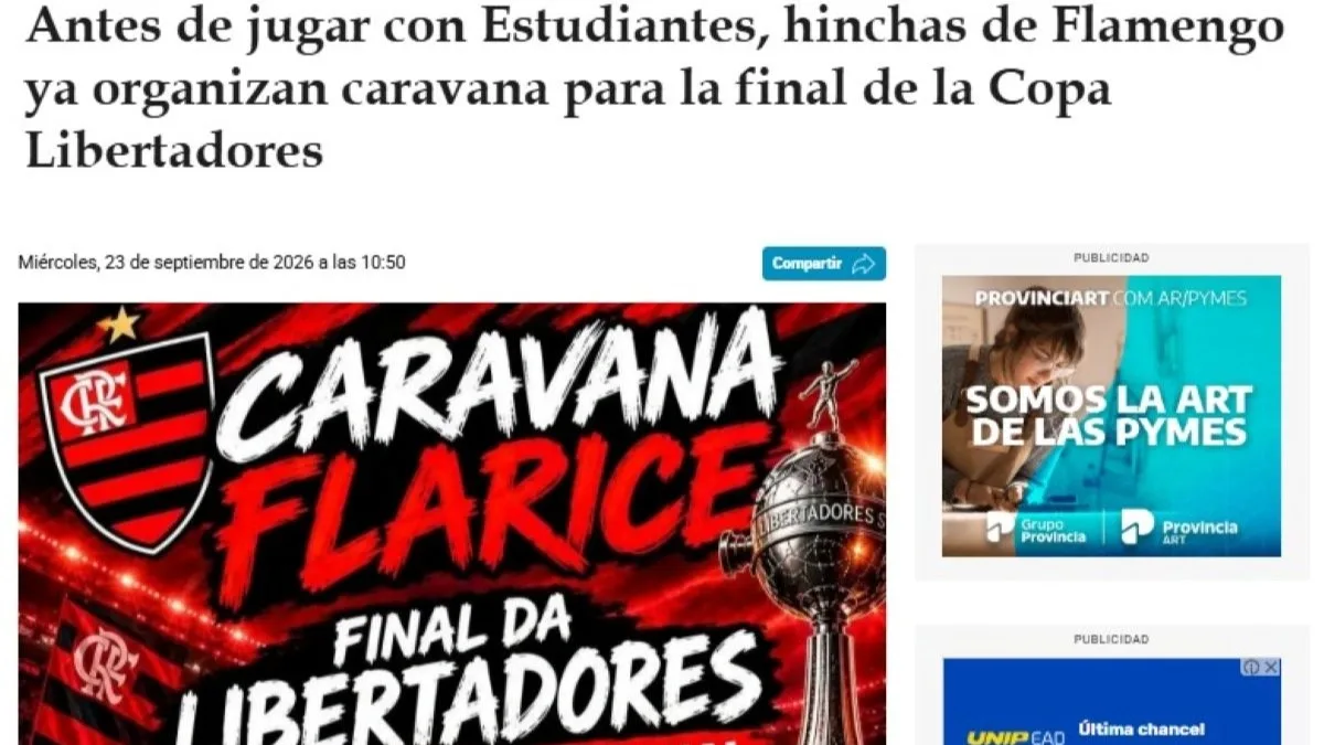 Caravana para Montevidéu é planejada antes da semifinal do Flamengo
