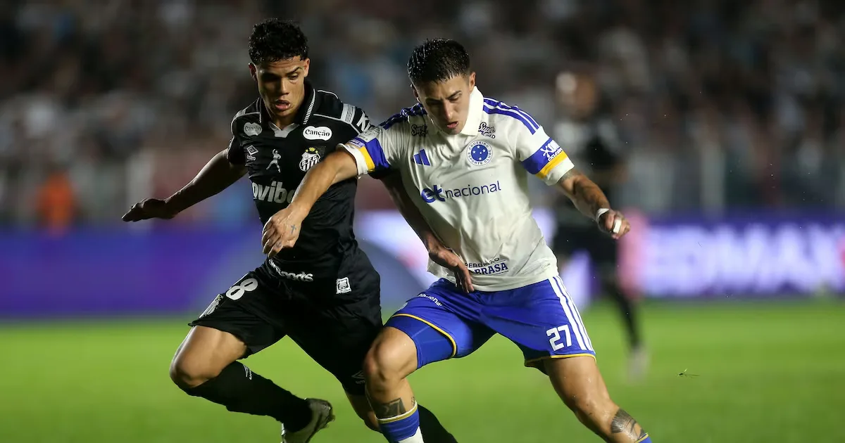 Santos vence o Cruzeiro na Vila Belmiro e chega à terceira vitória seguida