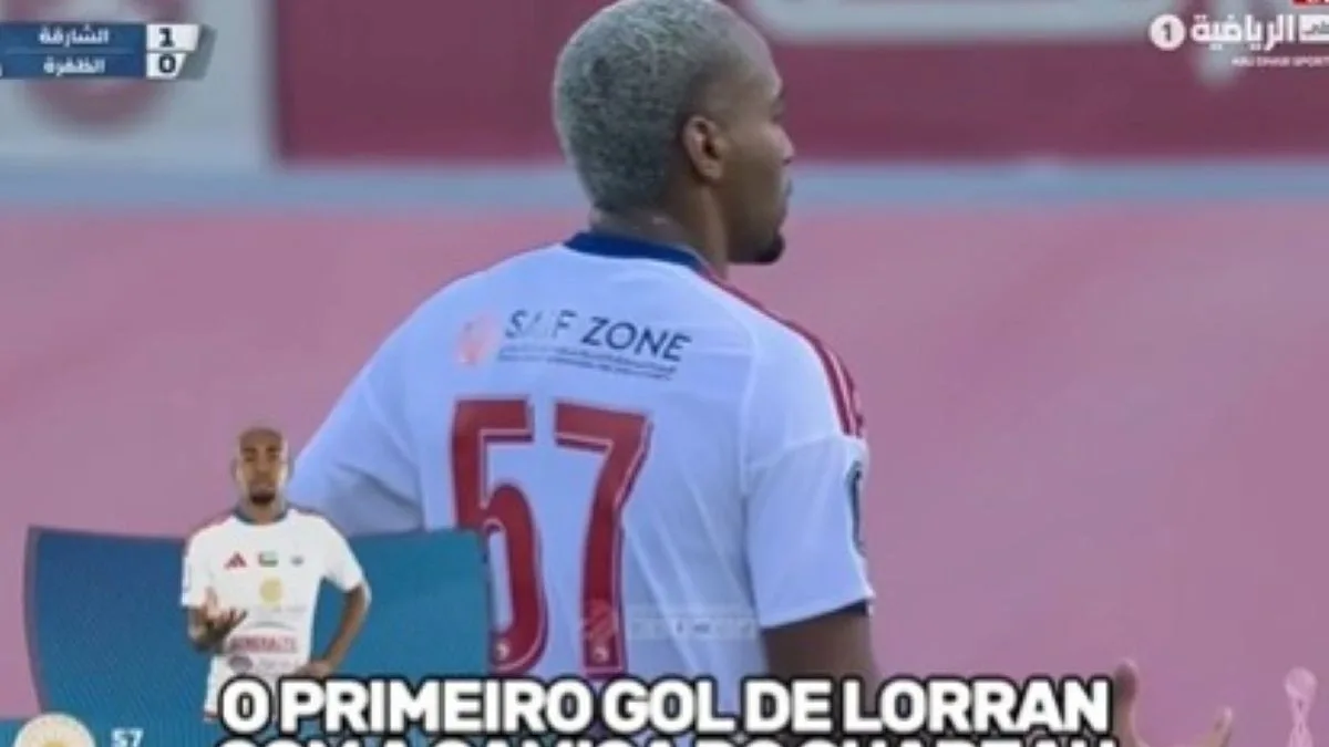 Lorran marca pela primeira vez pelo Sharjah nos Emirados Árabes