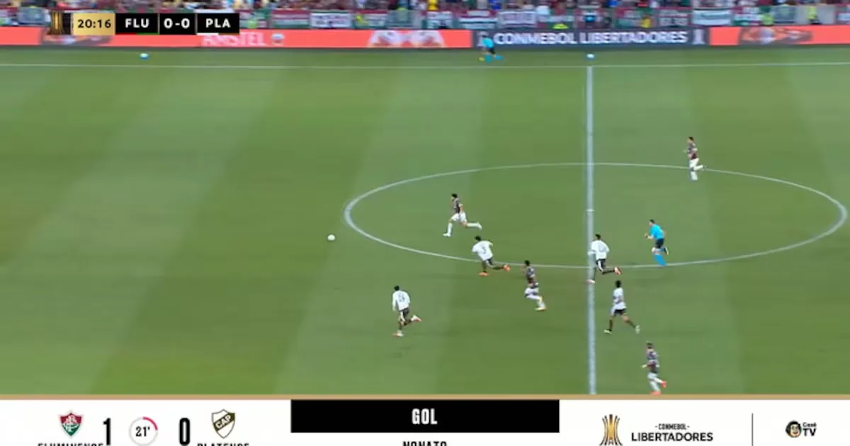 Registro disponível não confirma gol de Nonato pelo Fluminense no Maracanã
