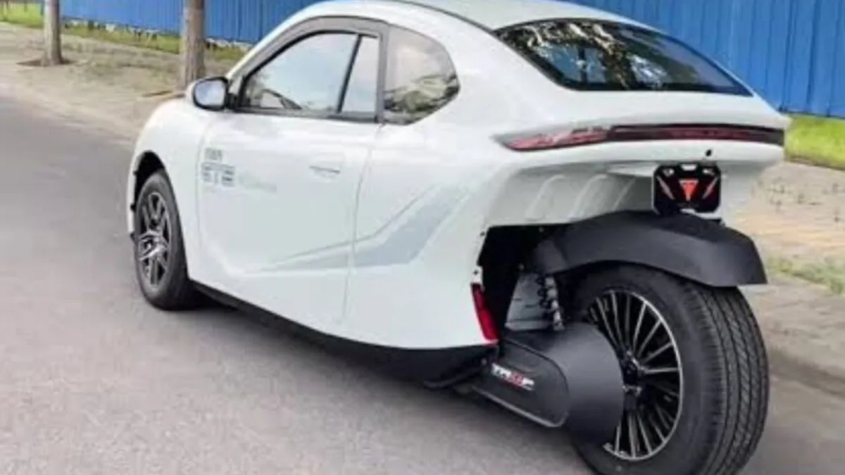 Triciclo elétrico GT5 leva duas pessoas e chega a 240 km de autonomia