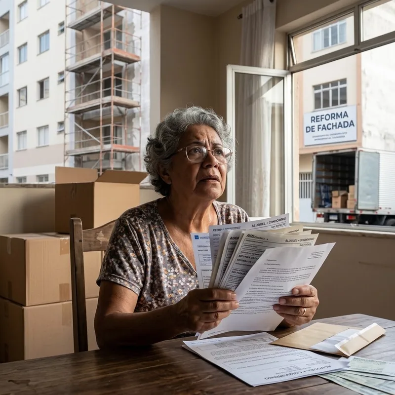 Reforma de fachada gera cobrança indevida a inquilina após sete anos de aluguel