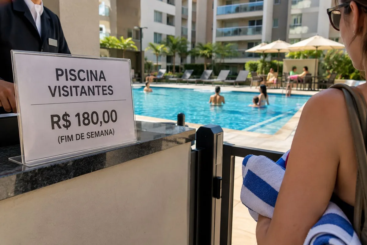 Cobrança por piscina é retirada após morador questionar regras do condomínio