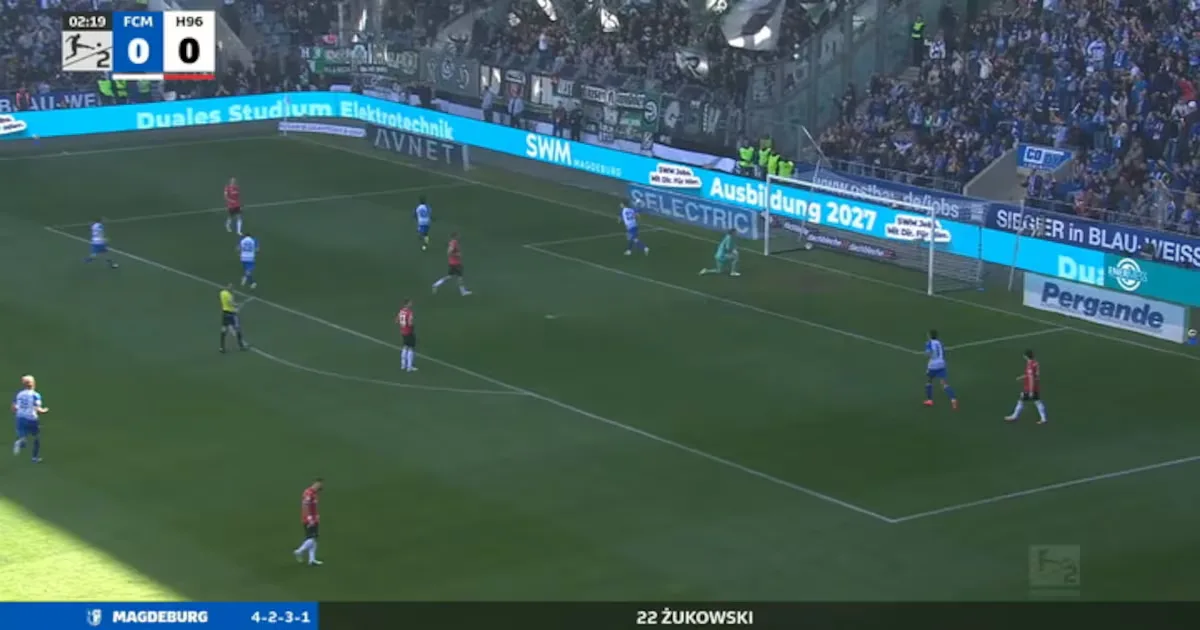 Magdeburg vence Hannover 96 por 3 a 0 na 2. Bundesliga