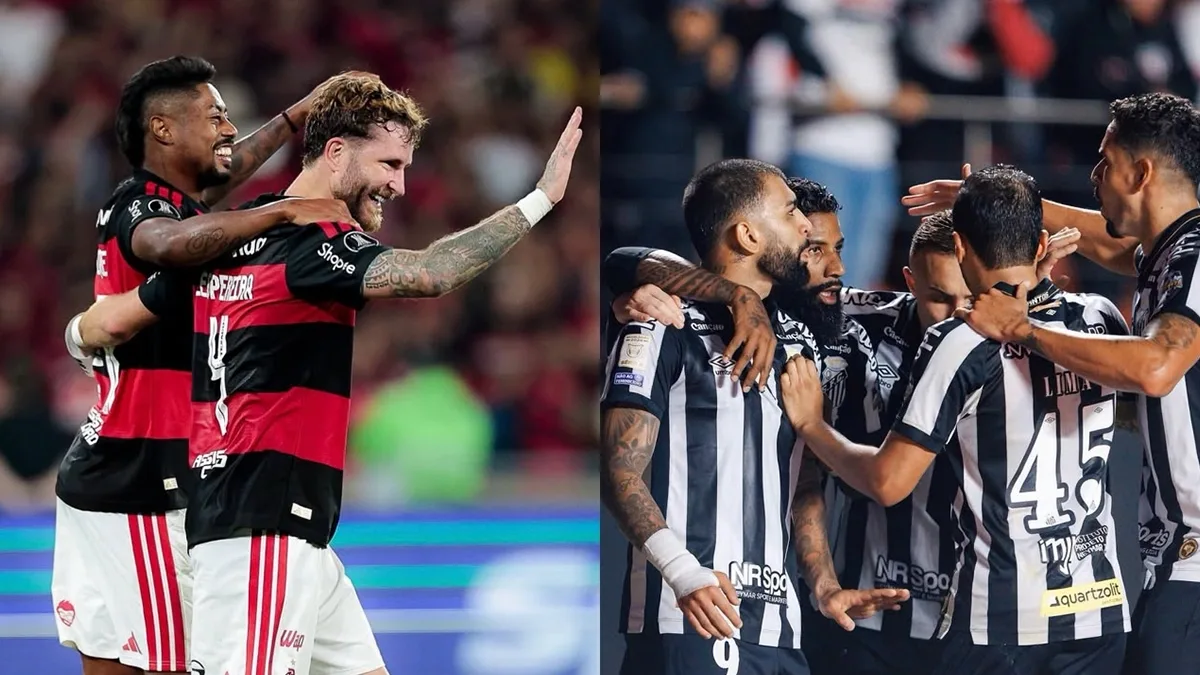 Flamengo defende liderança contra o Santos na Vila Belmiro