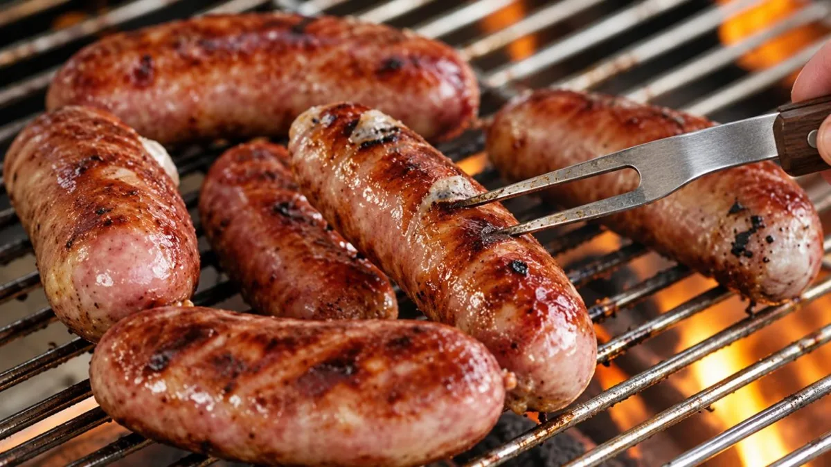 Como virar linguiça na churrasqueira sem perder a suculência
