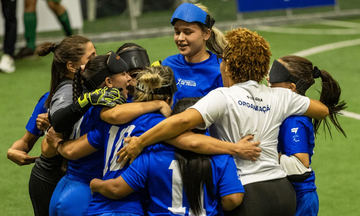 Rafaela Paulino decide final e dá título ao Centro-Norte no futebol de cegas