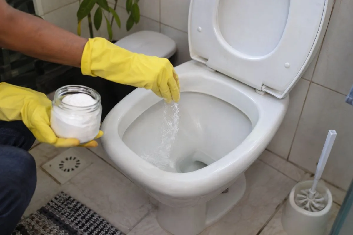 Bicarbonato pode facilitar a limpeza do vaso sanitário durante a noite