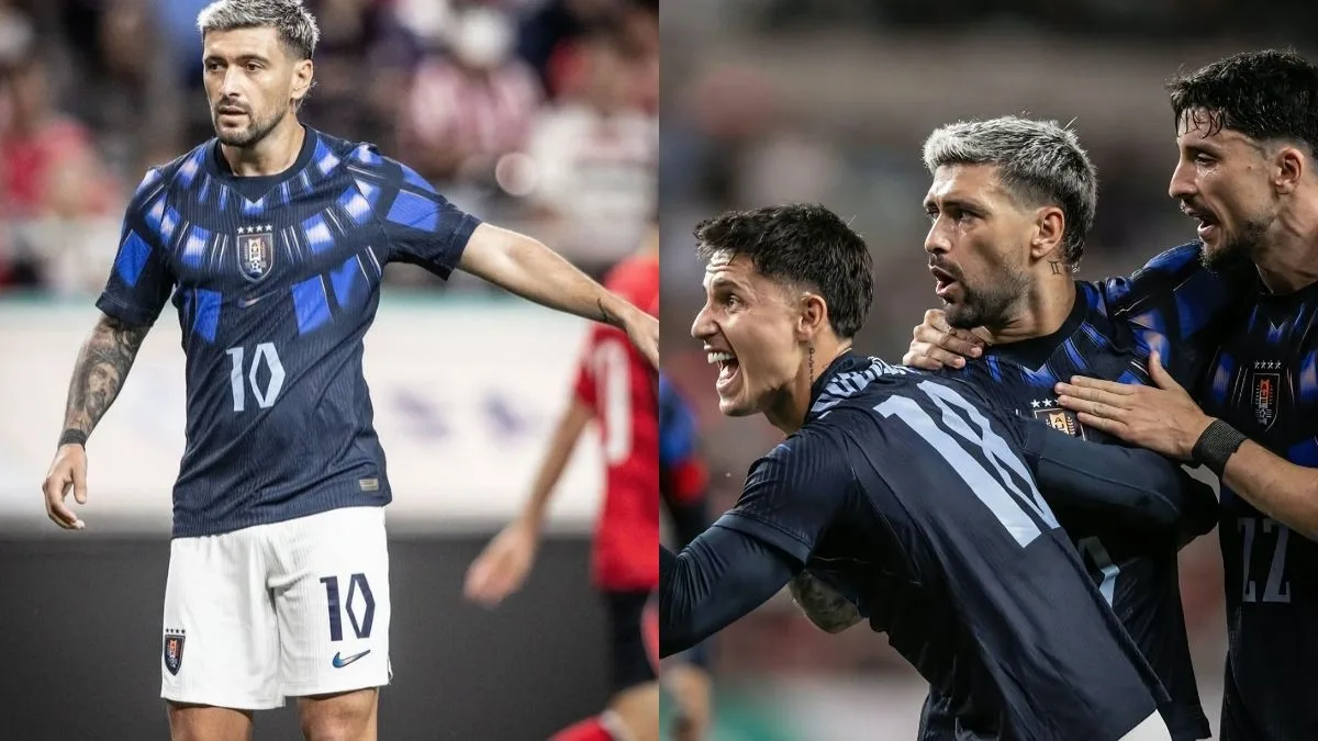 Arrascaeta marca e dá assistência antes de deixar jogo do Uruguai com lesão