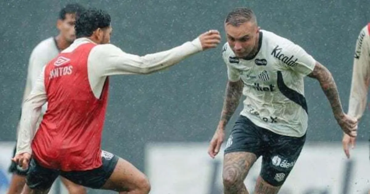 Everton Cebolinha treina com o Santos e aguarda registro para estrear