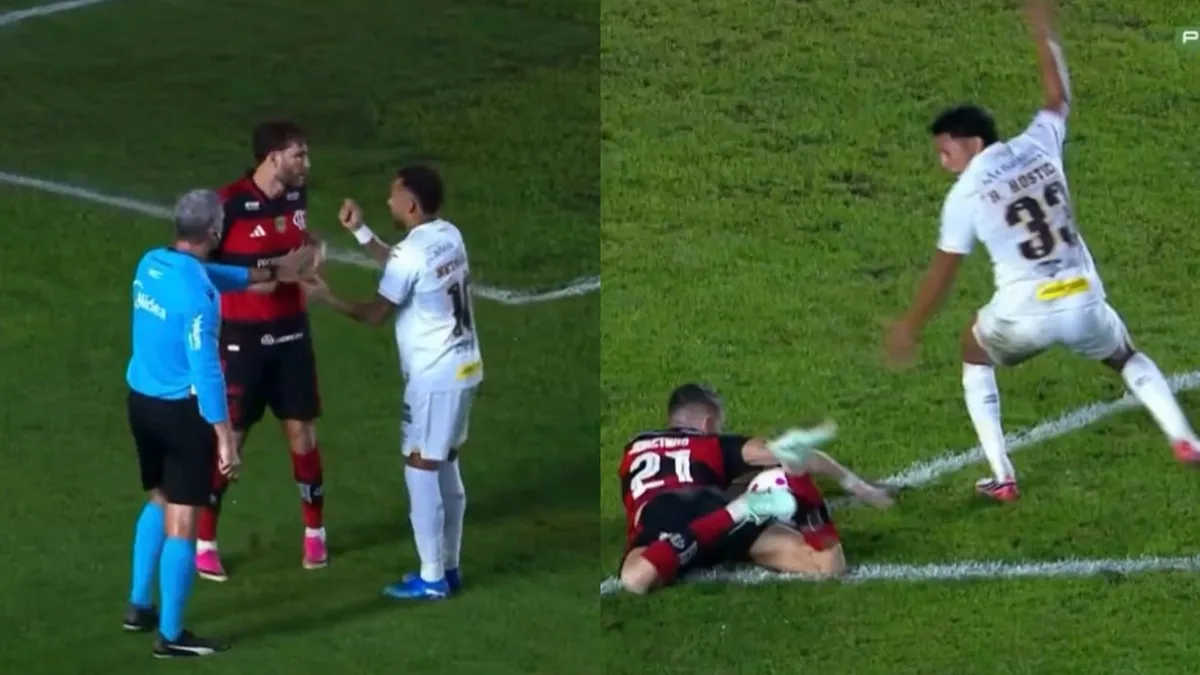 Caravina vê pênalti para o Santos, mas questiona expulsão de Jorginho