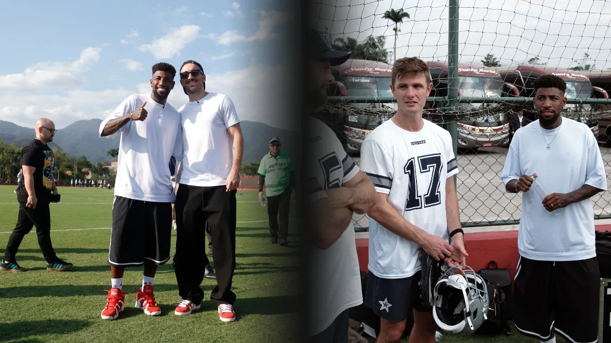 NFL no Ninho do Urubu reúne jogadores do Flamengo e astros dos Cowboys