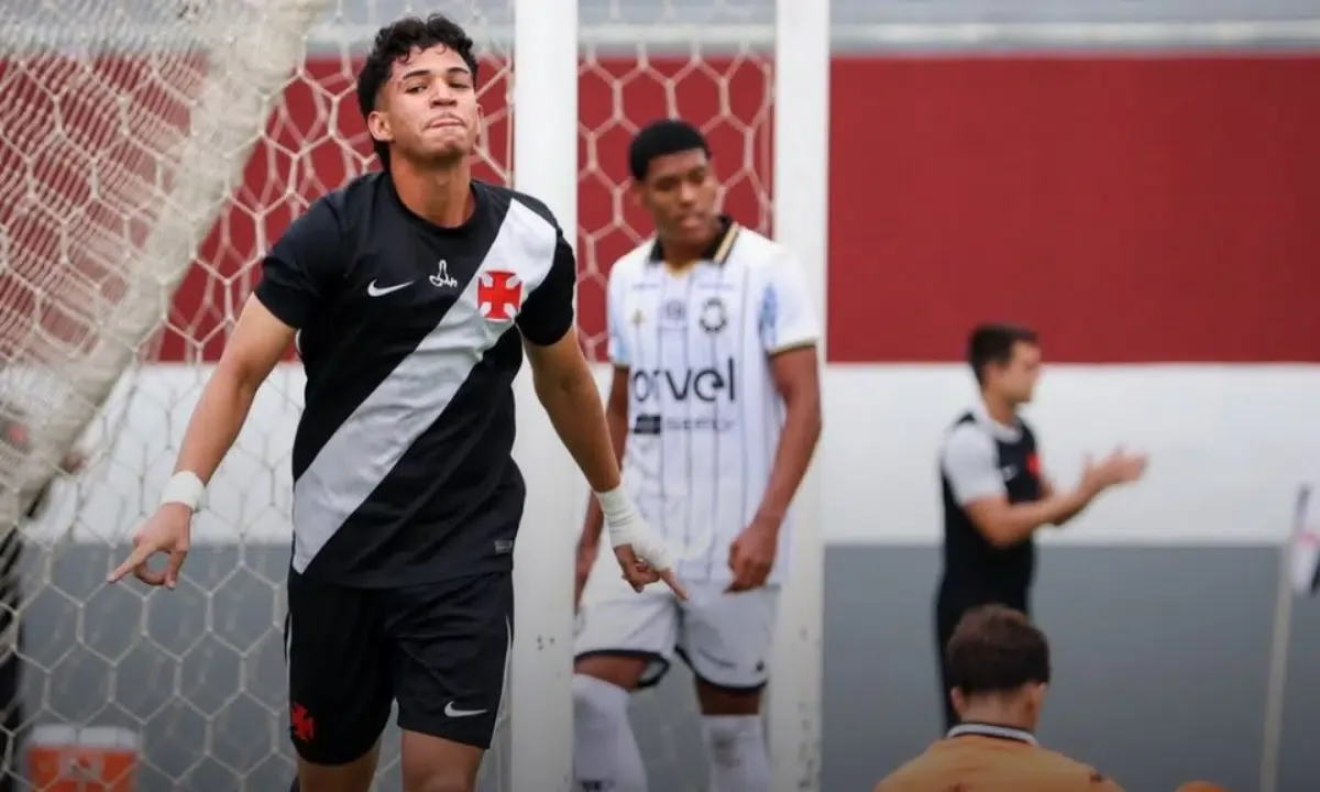 Andrey faz hat-trick, e Vasco goleia Rio Branco-ES na Copa do Brasil Sub-20