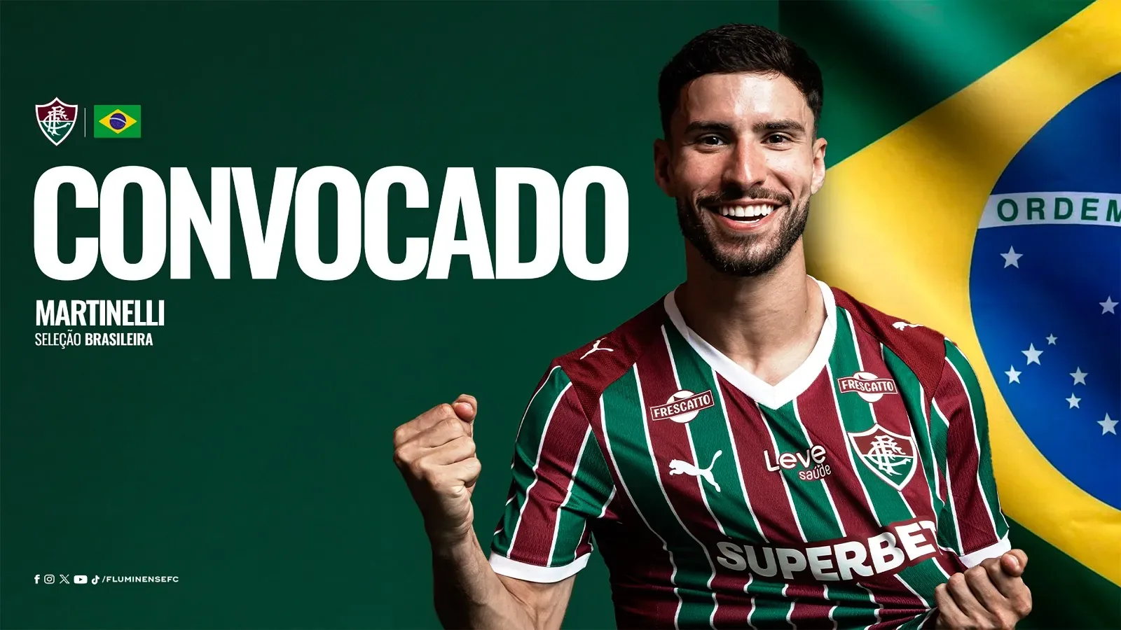 Martinelli é chamado por Ancelotti e destaca classificação do Fluminense