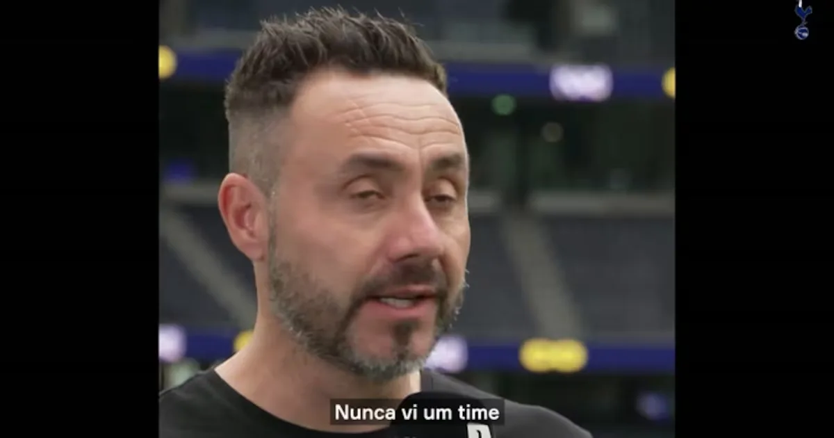 Roberto De Zerbi comenta derrota do Tottenham para o Aston Villa
