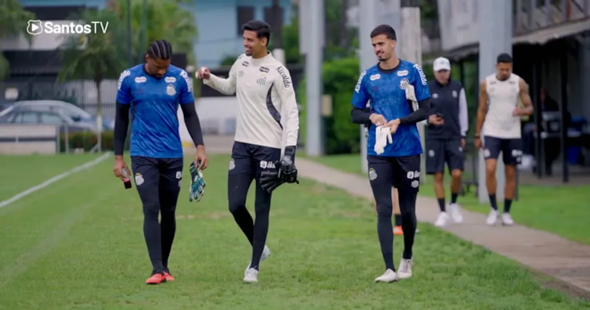 Santos fecha trabalhos para duelo fora de casa com o Atlético-MG