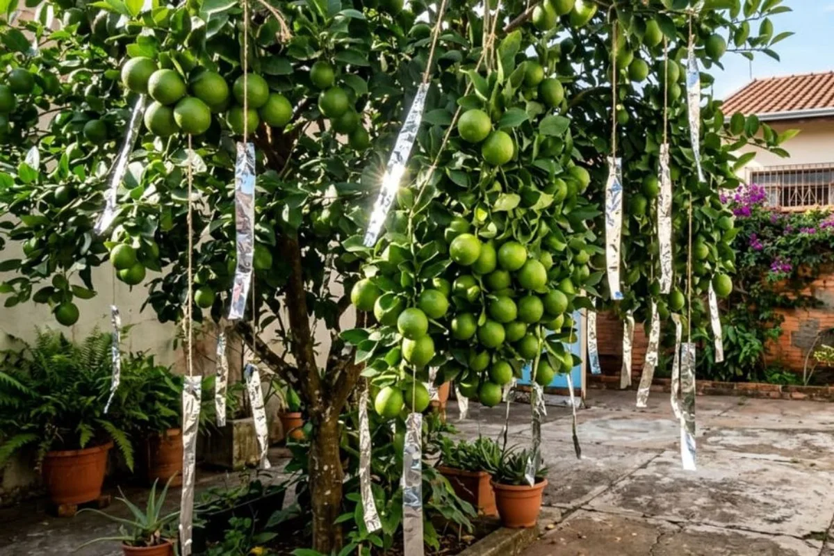 Papel-alumínio pode proteger frutos, mas não substitui controle de pragas