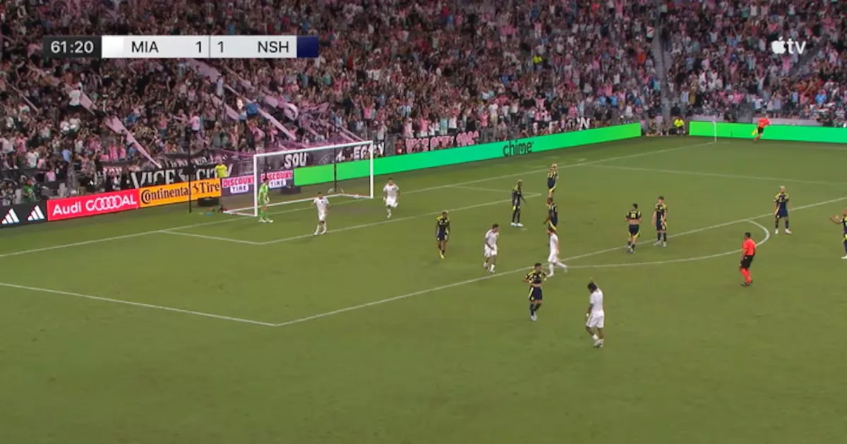 Messi balança a rede, e Inter Miami vence Nashville por 2 a 1