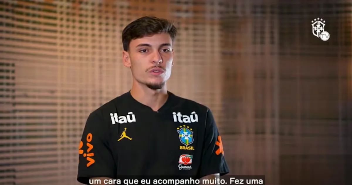 Bidon relata convivência com Bruno Guimarães durante treinos da Seleção