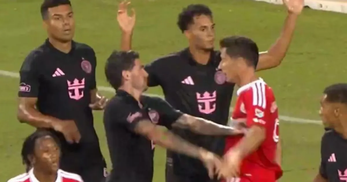 De Paul e Lewandowski trocam empurrões em empate entre Inter Miami e Chicago Fire