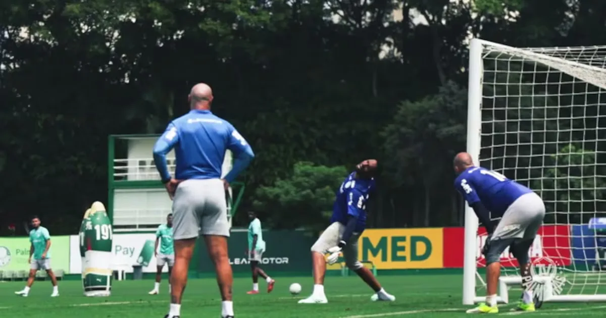 Palmeiras realiza treino na Academia de Futebol antes de enfrentar o Bahia