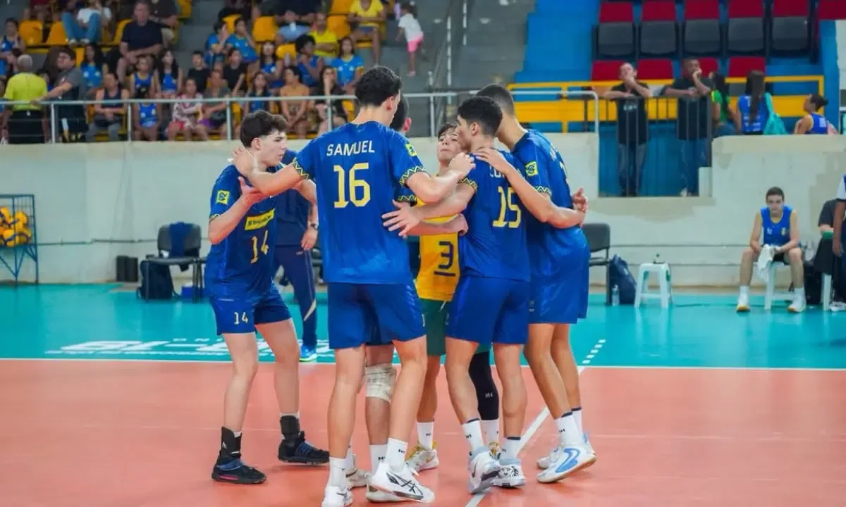 Brasil vence Chile em sets diretos e chega à semifinal do Sul-Americano Sub-19