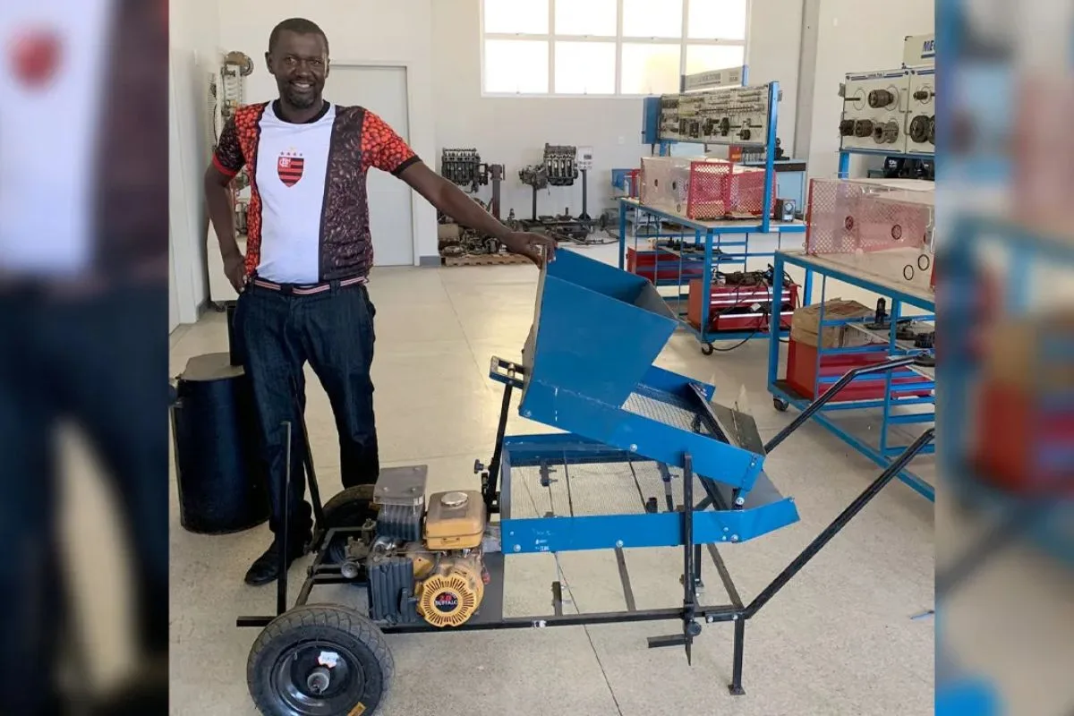 Máquina criada no Espírito Santo limpa até 420 kg de café por hora