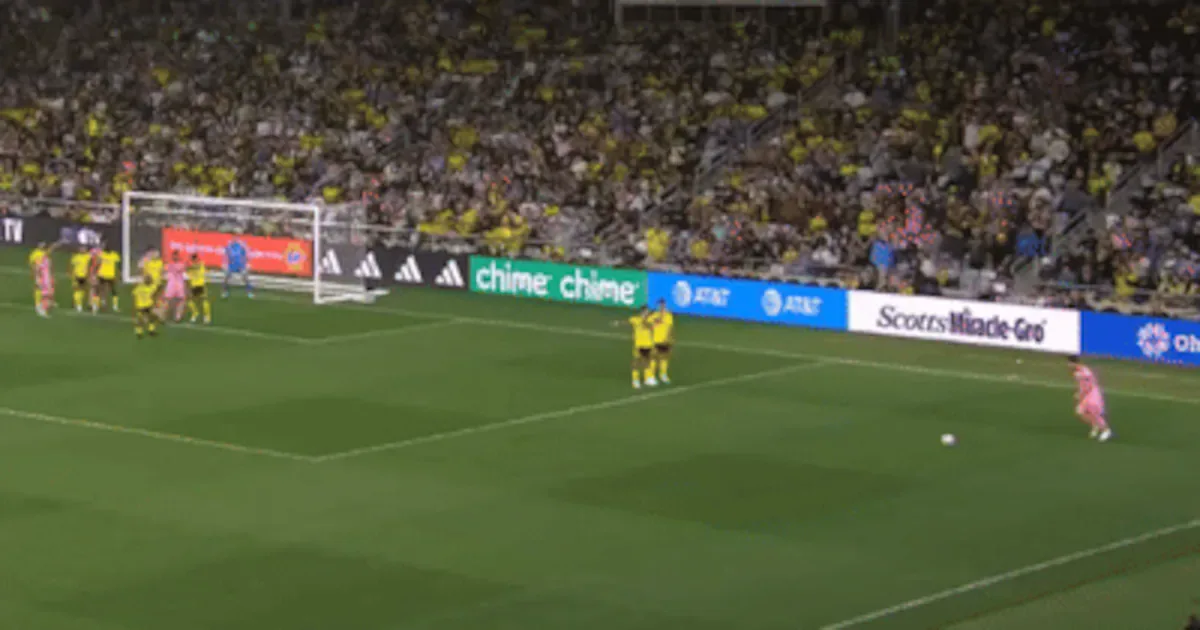 Vídeo do Inter Miami destaca cobrança de falta de Messi por outro ângulo