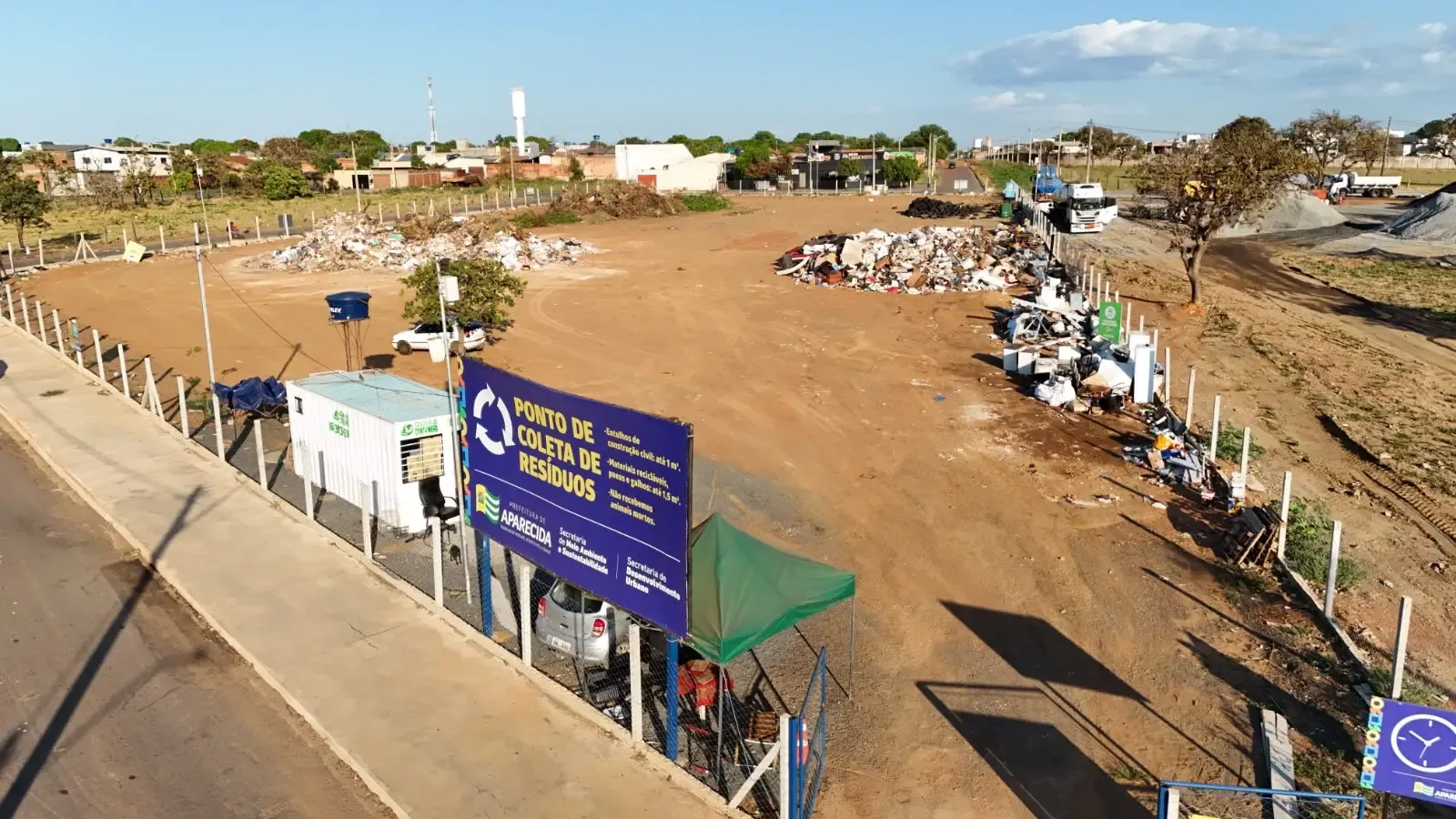 Aparecida prepara segundo ponto de coleta após unidade receber 468 toneladas