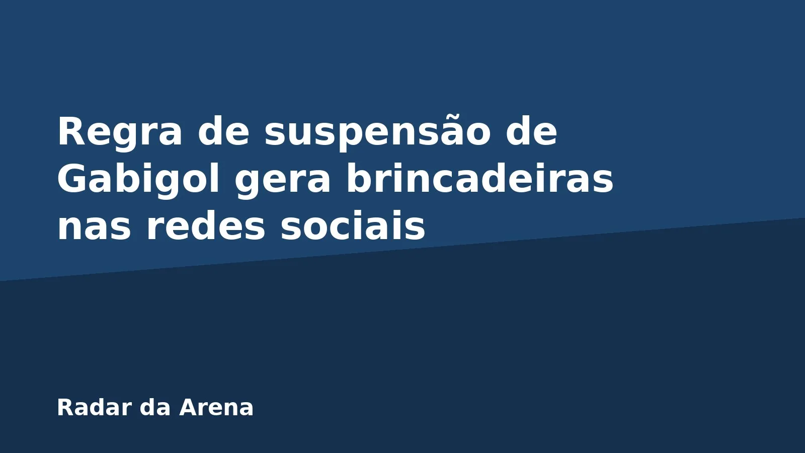 Regra de suspensão de Gabigol gera brincadeiras nas redes sociais