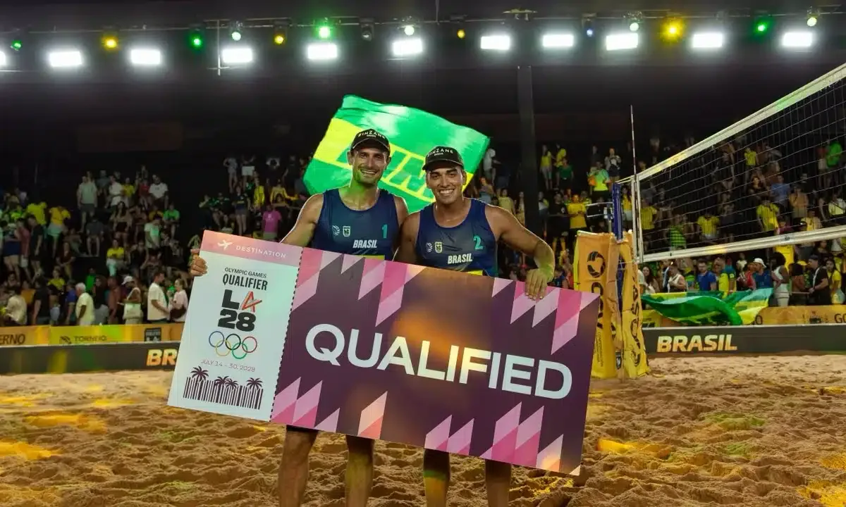 Vôlei de praia amplia presença brasileira nos Jogos de Los Angeles-2028